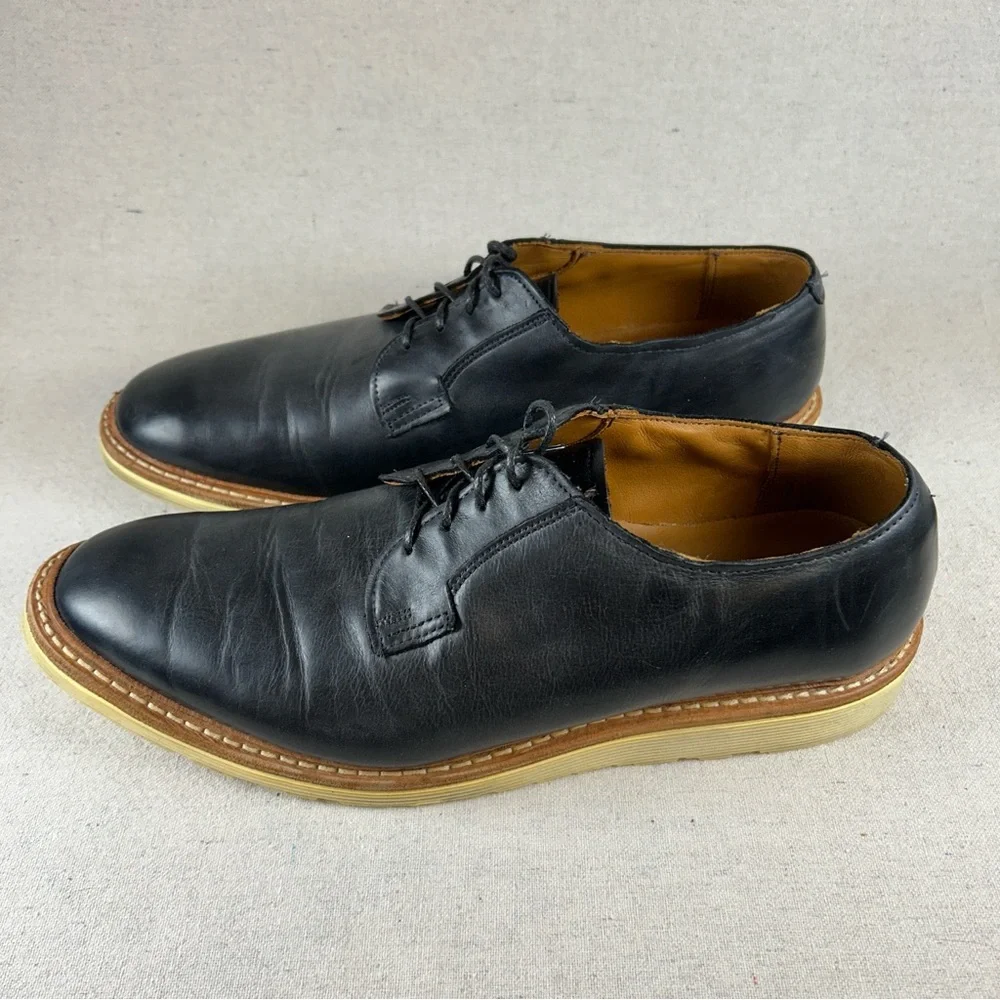 Allen Edmonds Men’s 12 Navy Blue ‘Cove Drive’ Plain-Toe Oxfords
